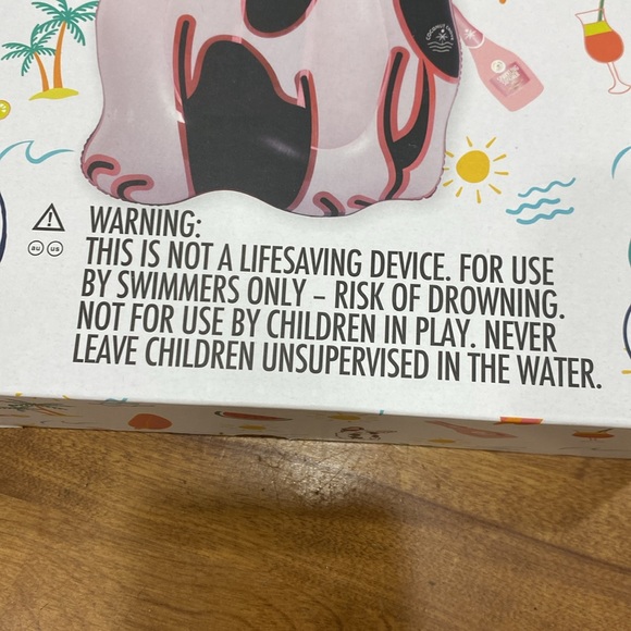 COPY - NWOT.  Coconut Grove, inflatable, lie-on, “French Bulldog”, pool raft. - Picture 5 of 13